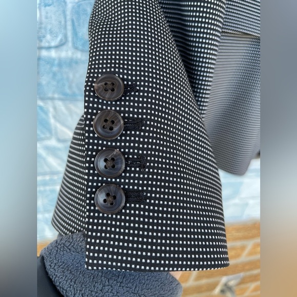 Argent 2-Button Peak Lapel dot matrix blazer size 14 - Picture 3 of 13
